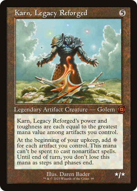 Karn, Legacy Reforged (MAT-099) - March of the Machine: The Aftermath: (Showcase) Foil