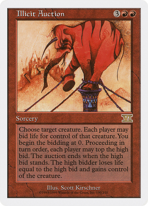 Illicit Auction (6ED-190) - Classic Sixth Edition