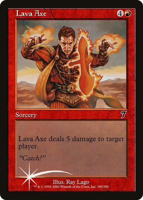 Lava Axe (7ED-199★) - Seventh Edition Foil