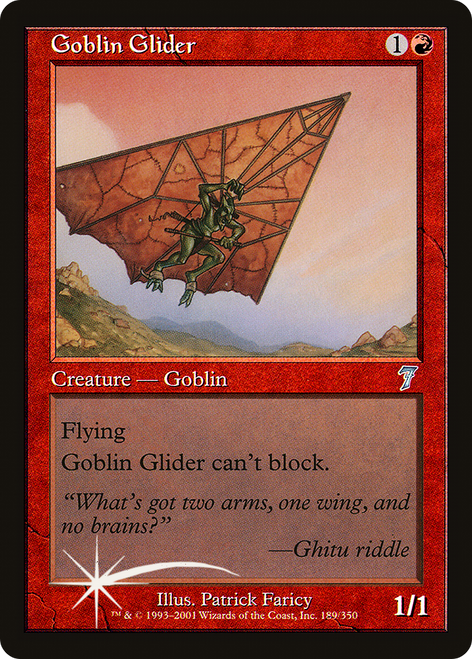 Goblin Glider (7ED-189★) - Seventh Edition Foil