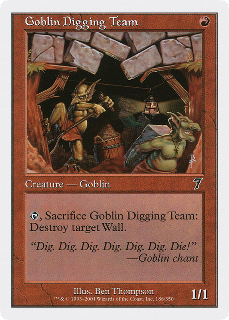 Goblin Digging Team (7ED-186) - Seventh Edition - Game Nerdz