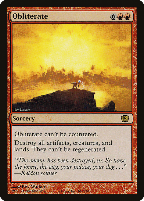 Obliterate (8ED-204★) - Eighth Edition Foil