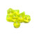 Chessex Dice: Lab Dice - Translucent Polyhedral Neon Yellow/White (Series 7)