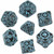 Tech Dice Set: Black & Blue (7ct)