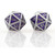 Forged Gaming: F*** Yeah - D20 Metal Dice - Guardian Silver/Purple (2ct)