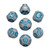 Forged Gaming: Sky Bot - Polyhedral Metal RPG Dice Set (7ct)