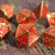 Forged Gaming: Deco Red Gold Metal Dice Set