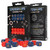 Crosshairs Dice: Compact D6 - Cobalt & Red (20ct)