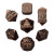Forged Gaming: Nahuatl's Chance Copper Metal RPG Dice Set