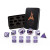 Forged Gaming: Guardian Silver Purple Set of 10 Metal Dice