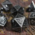 Forged Gaming: Deco Black Metal Dice Set