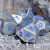 Forged Gaming: Battle Steel Blue Set of 7 Metal Dice