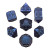 Forged Gaming: Nahuatl's Chance Blue Metal RPG Dice Set