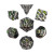 Forged Gaming: Mini Druids Emerald Metal RPG Dice Set