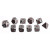 Forged Gaming: Iron Red Set of 10 Metal Dice
