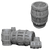Deep Cuts Unpainted Miniatures: Barrel & Pile of Barrels