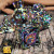 Forged Gaming: Dice Goblin Leaves Metal RPG Dice Set - Iridescent (7ct)