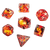 FanRoll: Dragon Storm - Polyhedral Inclusion Resin Dice Set - Red Dragon  (7)