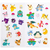 Pokemon: Gen 1 Starters - Twist Spout Plastic Bottle w/Stickers (32oz)