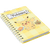 Pokemon: Pikachu, Eevee, Piplup, & Yamper "Tossed Cafe" - Spiral Tabbed Notebook (8" x 5")