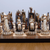 WE Games Handpainted Dragon Chess Set, Walnut Root Board - 21 in. , 4.5 in. King