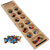 WE Games Folding Mancala - Solid Wood Board & Glass Stones - Natural