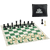 WE Games Tournament Chess Set - Heavy Weighted Chess Pieces with Roll-up Chess Board and Zipper Pouch for Chessmen