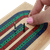 WE Games Classic Cribbage Set - Solid Wood TriColor Continuous 3 Track Board with Metal Pegs - Blue/Green/Red