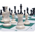 Quality Tournament Chess Set with Black Canvas Bag - 3.75 in. King Blue/Black