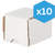 BCW Supplies: 100 Count Storage Box - Single Row Cardboard 10-Pack