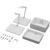 Bandai Hobby: Accessory - Action Base 7 & Option Box 1 White