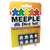 Meeple D6 Dice Set - Black (8ct)