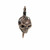 Dice Holder Jewelry: D20 Skull & Dagger Pendant (Old Copper Finish)