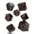 Dragons RPG Modern Dice Set - Black/Copper (7)