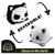 TeeTurtle: Reversible Cat & Skeleton Plush - Happy & Skeleton Glow