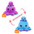TeeTurtle: Big Reversible Octopus Plush - Purple & Blue