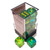Chessex Dice: 16mm D6 - Gemini - Translucent Green-Teal/Yellow (12)