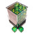 Chessex Dice: 12mm D6 - Gemini - Translucent Green-Teal/Yellow (36)