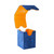 Gamegenic Deck Box: Squire 100+ XL Convertible (Blue/Orange)