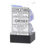 Chessex Dice: Nebula - Poly Dark Blue/White (7)
