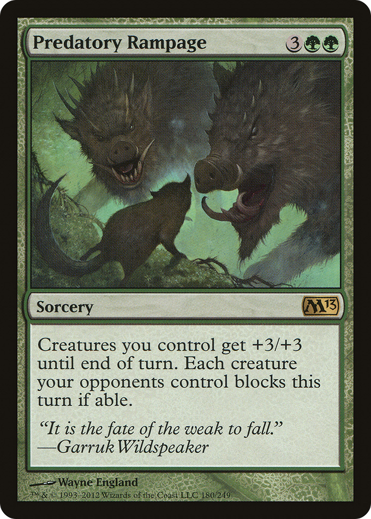 Predatory Rampage (M13-180) - Magic 2013 - Game Nerdz