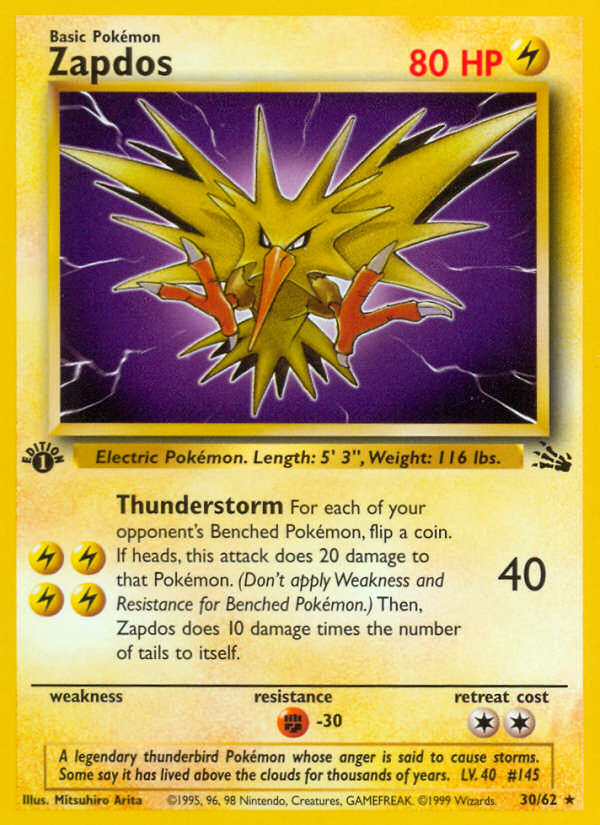 shiny zapdos pokemon card Rocket's Zapdos Gym Challenge 1st Edition Holo 15/132 CGC 5.5 – TBC Games main image 0
