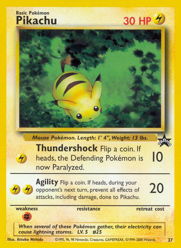 Pikachu Black Star Promo 英語版 27 Pikachu 27/53 - Wizards Black Star Promos - Game Nerdz