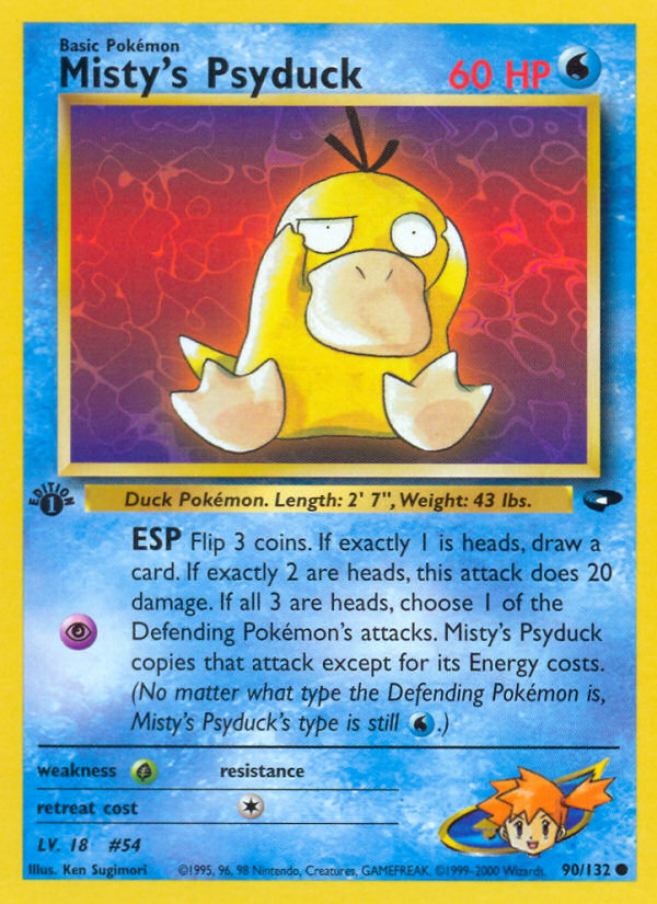 1995 psyduck pokemon card value 1999 53/62 1st EDITION Illustration Rare Retreat cost Psyduck [1st Edition] #53 Prices