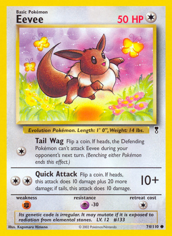 Eevee 74/110 - Legendary Collection Reverse Holofoil - Game Nerdz