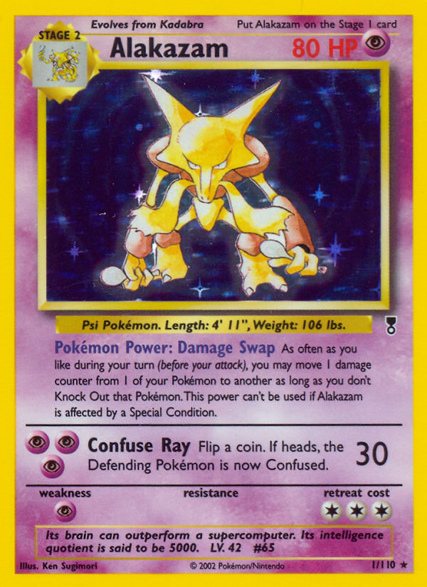 Alakazam 1/110 - Legendary Collection Reverse Holofoil - Game Nerdz