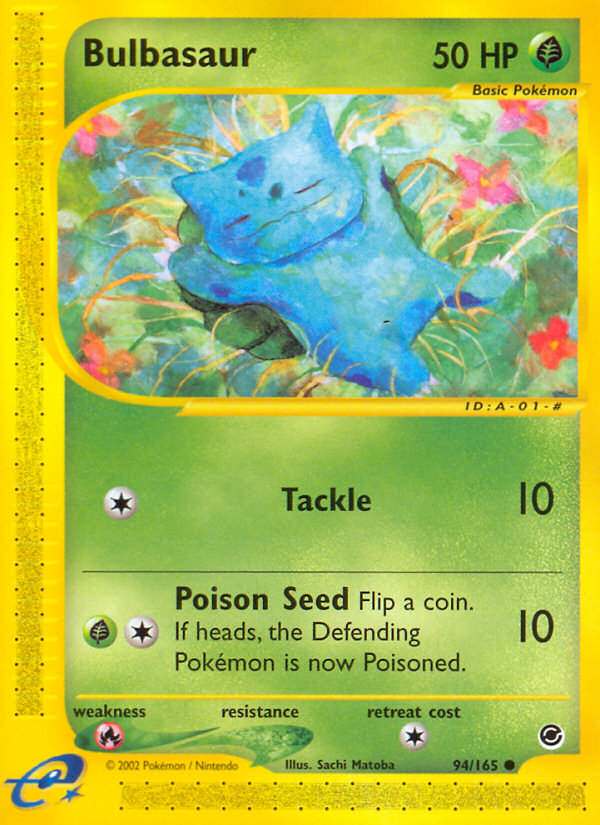Bulbasaur 94/165 - Expedition Base Set Reverse Holofoil - Game Nerdz