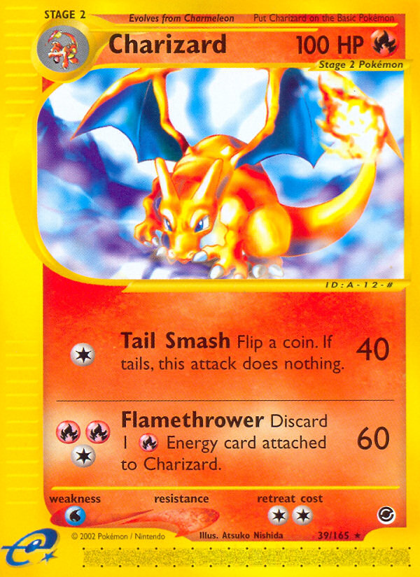 Pokemon Card Grass Energy 162/165 Expedition Base Set  E-Reader, NM-Mint,  1st Edition