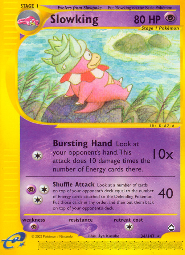 Slowking 34/147 - Aquapolis - Game Nerdz