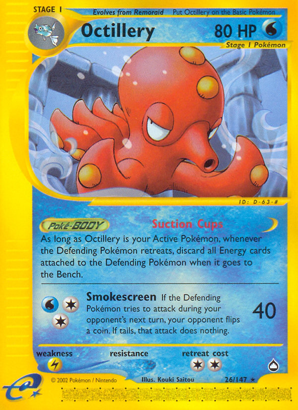 pokemon card octillery (6/95) [HeartGold & SoulSilver: Unleashed]  Danireon Cards & Games Evolves from Remoraid Octillery #178 Prices | Pokemon